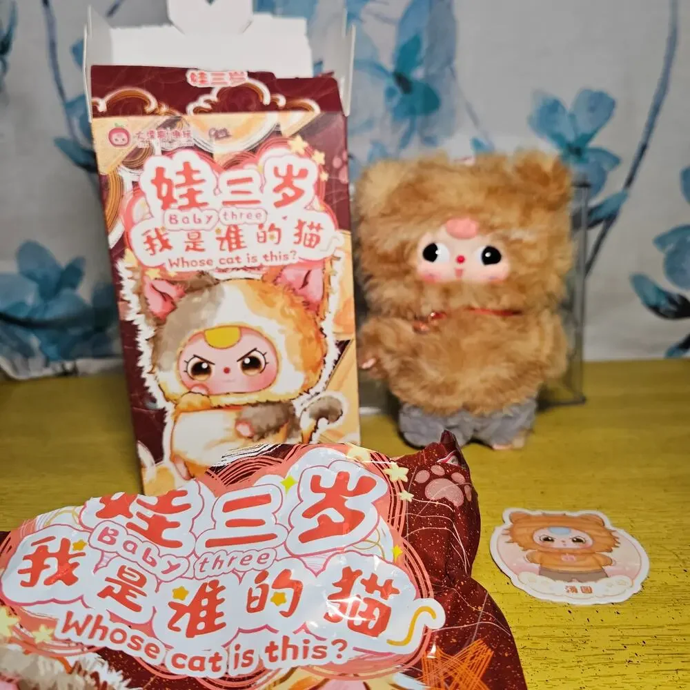 Baby Three Whose Cat Am I OPENED Tangyuan Stripe Orange Cat 180 Boba Eyes
